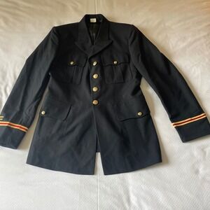 US Army Dress Coat 39R Officer Service Blue 450 Military Wool Bremen-Bowdon